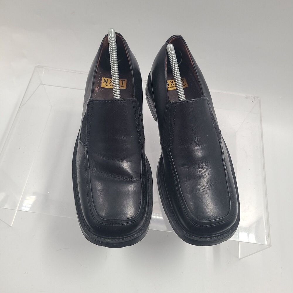 Nunn Bush Nxxt Men’s Black Leather Slip On Loafer size 9 Style 114462